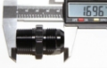 Picture of -10AN Male to 1/2NPT Male Flare Black Thread Aluminum Hose End Fitting Adapter