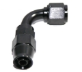 Picture of 1Pcs 90° Degree Swivel Fuel Oil Gas Line PTFE Hose End 6AN AN-6 Fitting Black