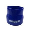 3.5" to 3" I.D. Universal 4-Ply Straight Silicone Hose Coupler Blue