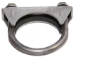 Picture of 5 PACK 1 7/8" Exhaust Muffler Clamp U-Bolt Saddle Style For 1.875" Pipe